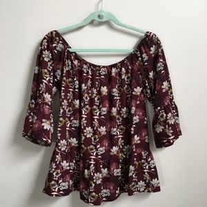 Francesca’s off the shoulder blouse